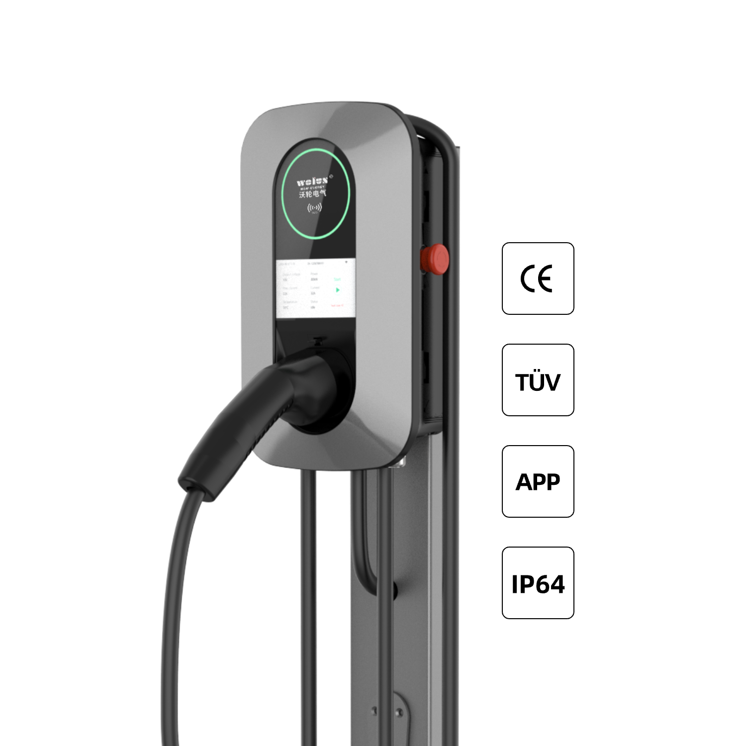 Stasiun Pengisian Daya Rumah A - Ev Charger Wallbox ulasan dan harga