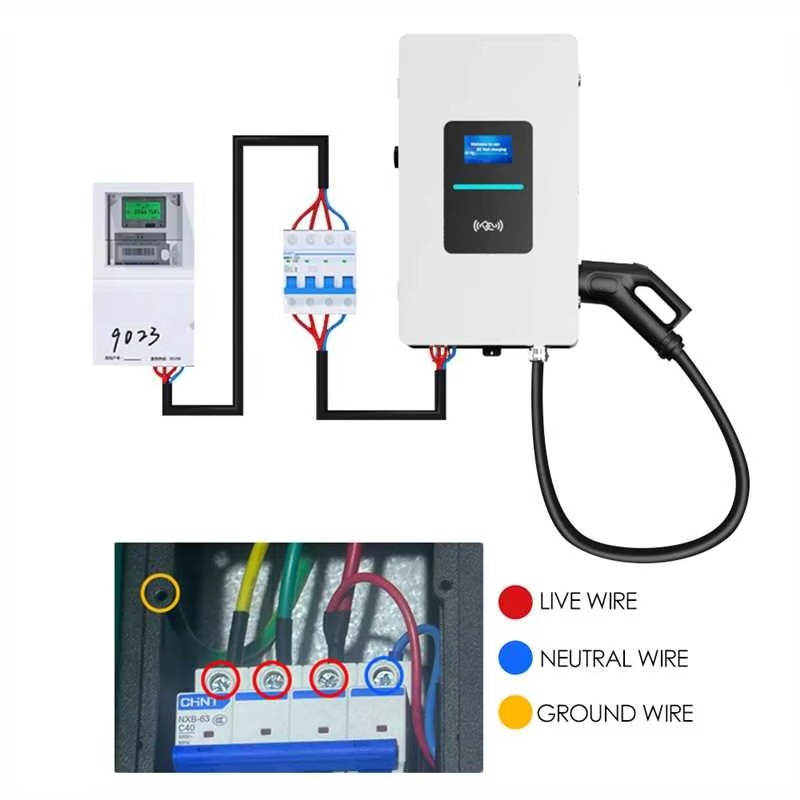 RSCHG 20kw CCS1 IP54 Pengisi D - Ev Charger Wallbox ulasan dan harga