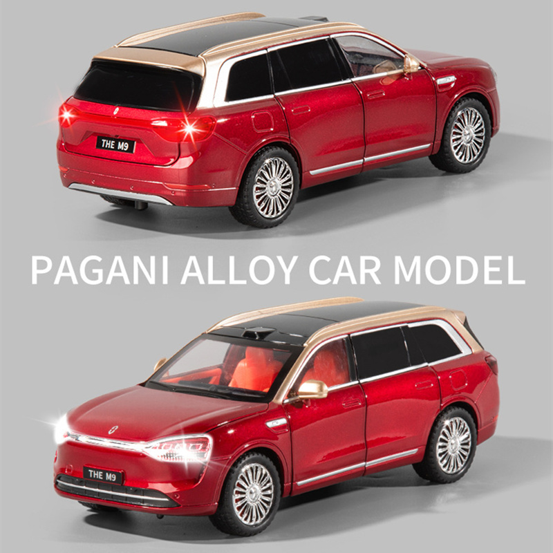 1:24 Versi Kunci Utama M9 SUV  - Renewable Energy Kids ulasan dan harga