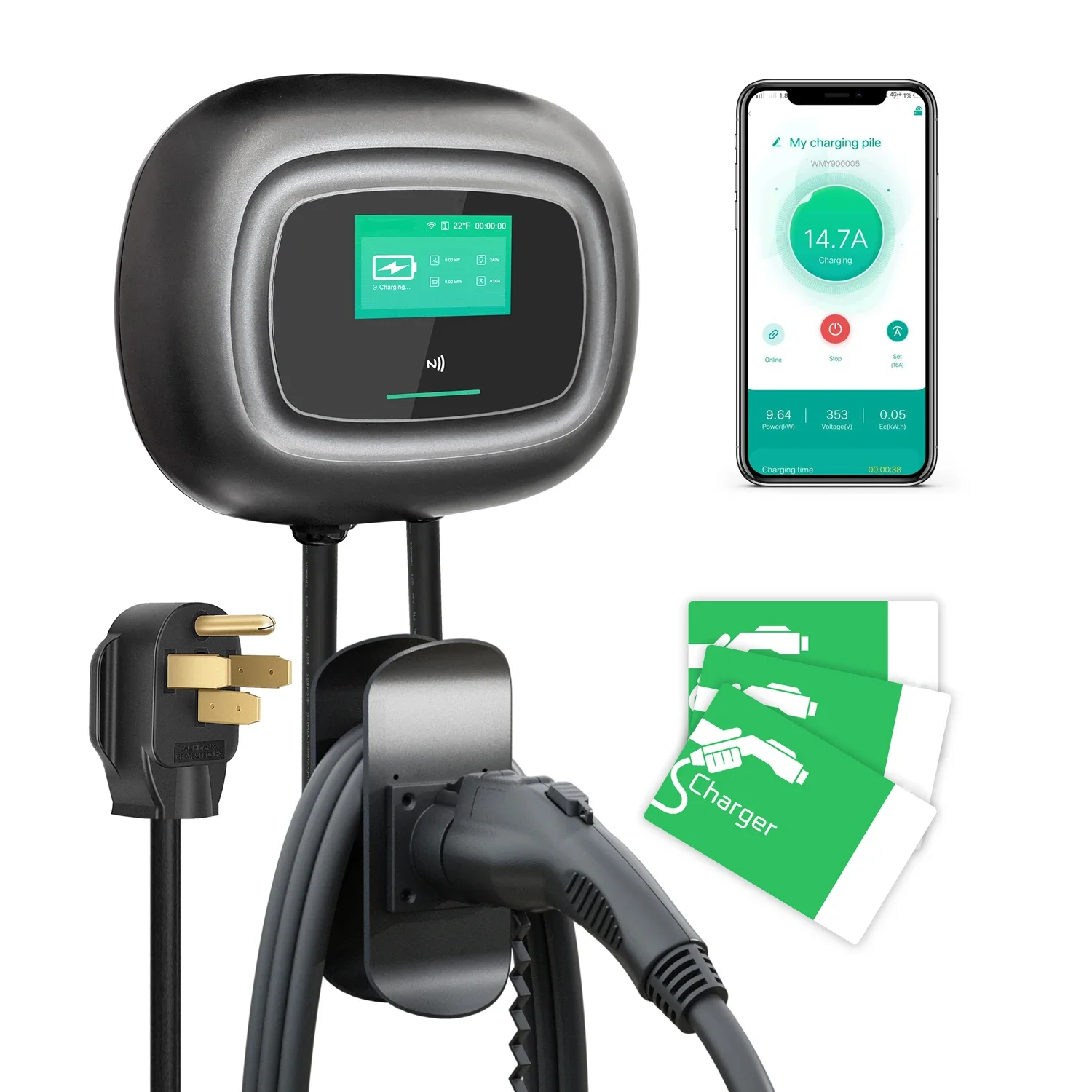 Pengisi Daya Mobil Listrik Din - Ev Charger Wallbox ulasan dan harga
